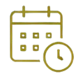 Calendar and time icon